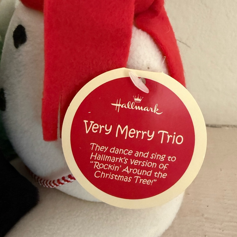 Vintage 2006 Hallmark VERY MERRY TRIO Jingle Pals Singing Works! See Video.